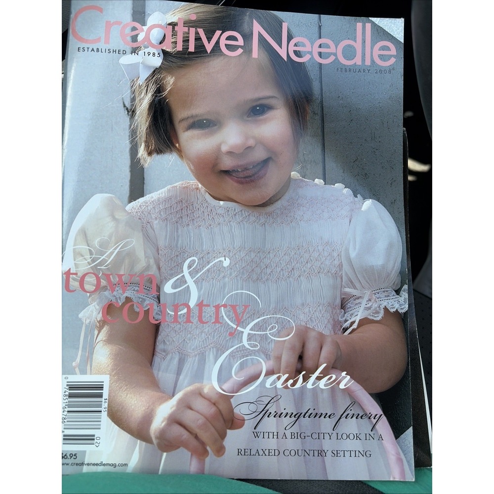 Creative Needle February 2008 Springtime Smocking Magazine Pattern Included